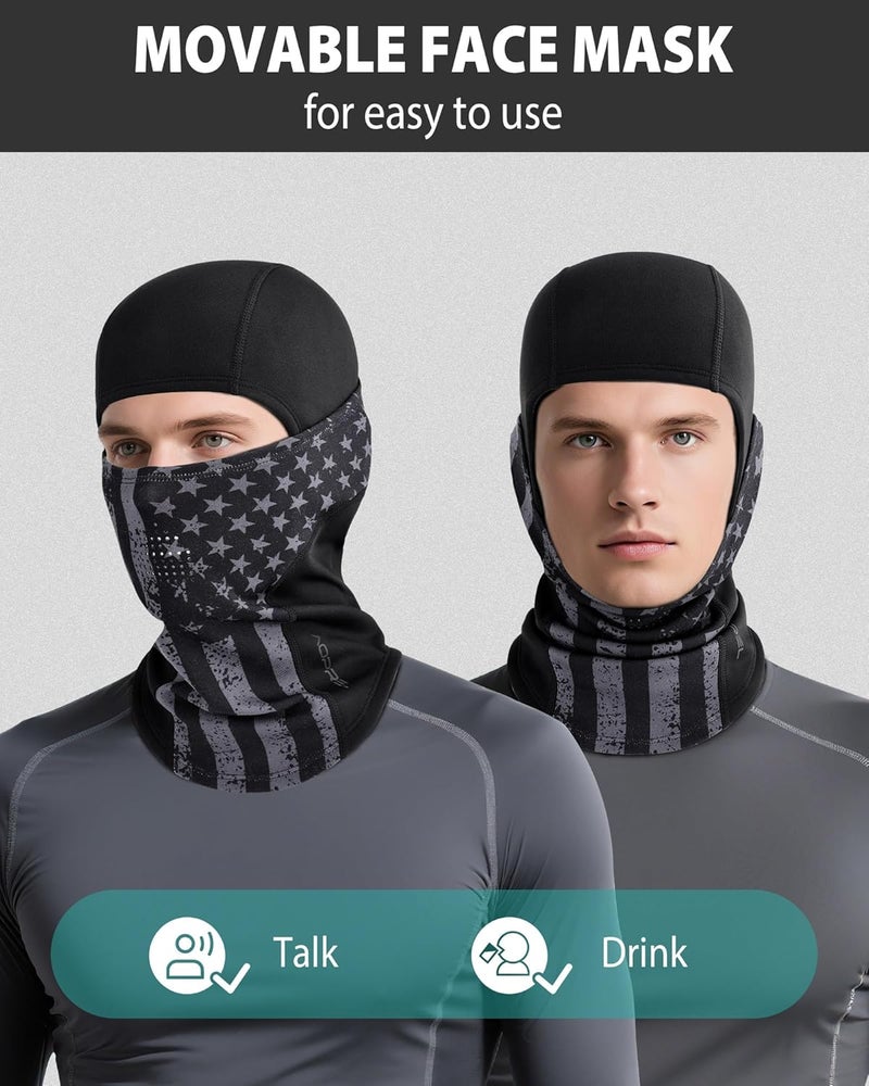 AOPREL Balaclava Ski Mask for Men Winter Face Mask Breathable & Thermal Winter Balaclava Women for Cold Weather Outdoor - Image 5
